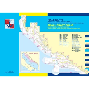 HHI Male Karte Jadransko More - Small Craft Folio Adriatic Sea Eastern Coast