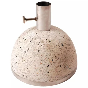 Stojan na slunečník S terrazzo / kov Dekorhome Bílá,Stojan na slunečník S terrazzo / kov Dekorhome Bílá