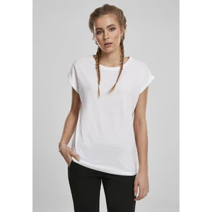 Ladies Extended Shoulder Tee 2-Pack Black/white