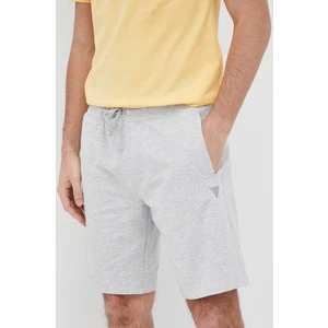 Light Grey Men's Brindle Tracksuit Shorts Guess - Men