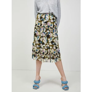 Khaki Women's Patterned Midi Skirt Tom Tailor - Women