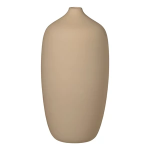 Beżowy ceramiczny wazon Blomus Nomad, wys. 25 cm