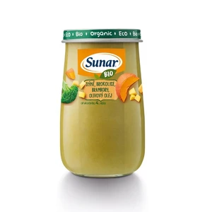 Sunar BIO příkrm dýně, brokolice, brambory, olivový olej 190 g