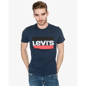 Levi's Tmavě modré pánské tričko s potiskem Levi's® - Pánské