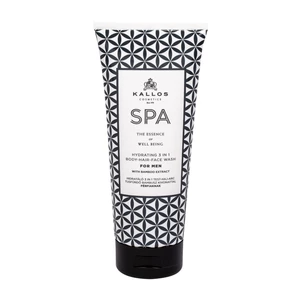Kallos Jemný sprchový gel pro muže na tvář, tělo i vlasy SPA (Hydrating 3 In 1 Body-Hair-Face Wash) 200 ml