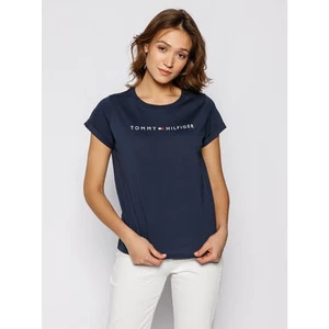 Tommy Hilfiger Ciemnoniebieski T-Shirt RN Tee SS Logo