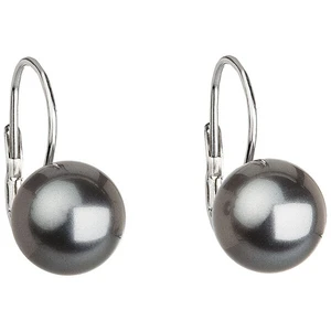 Troli Elegantní perlové náušnice s klapkou Pearl Grey 71106.3