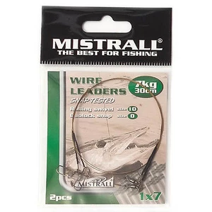 Mistrall ocelové lanko wire leaders 30 cm-11 kg