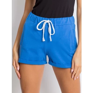 Ladies´ blue cotton shorts