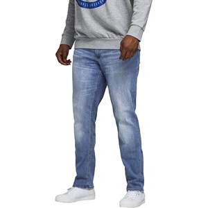 Jack&Jones PLUS Pánske džínsy Slim Fit JJIGLENN JJORIGINAL 12188524 Blue Denim 42/34
