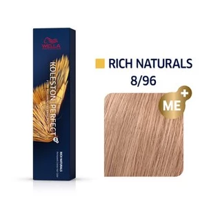 Wella Professionals Permanentní barva na vlasy Koleston Perfect ME™ Rich Naturals 60 ml 8/96