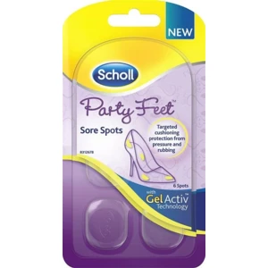 SCHOLL Party Feet GelActiv polštářky na citlivá místa chodidla 6 ks