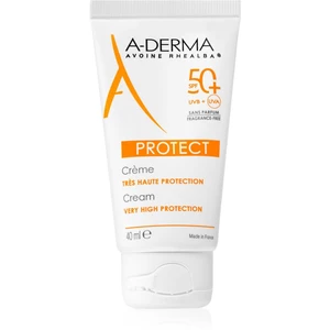 A-Derma Protect ochranný krém na tvár bez parfumácie SPF 50+ 40 ml