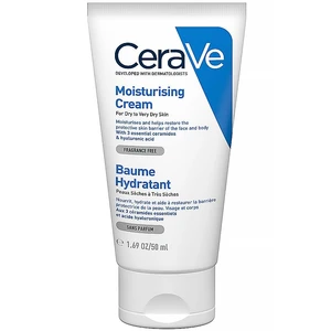 CeraVe Moisturizers hydratační krém na obličej a tělo pro suchou až velmi suchou pokožku 50 ml