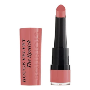 Bourjois Rouge Velvet The Lipstick matný rúž odtieň 02 Flaming’ Rose 2.4 g