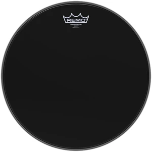 Remo ES-0010-00 Ambassador Ebony Noir 10" Peaux de frappe