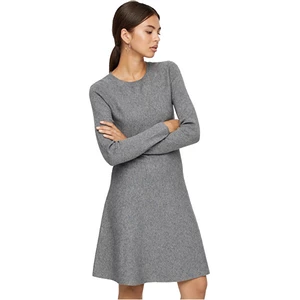 Vero Moda Dámské šaty VMNANCY 10206027 Medium Grey Melange S
