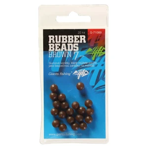 Giants fishing gumové guličky rubber beads transparent brown-4 mm