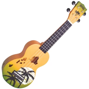 Mahalo Hawaii Szoprán ukulele Hawaii Green Burst