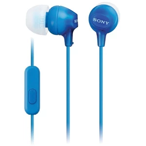 Špuntová sluchátka sluchátka do uší sony mdr-ex15ap, modrá