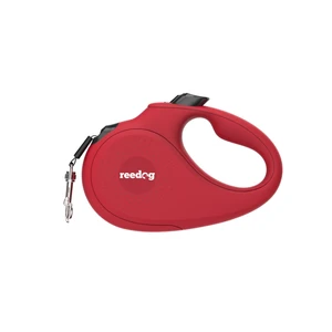 Reedog Senza Basic samonavíjecí vodítko S 15kg / 5m páska / červené