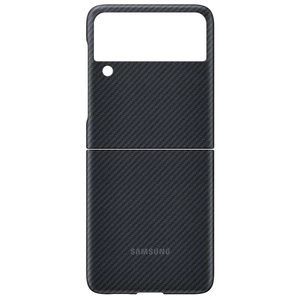 Kryt na mobil Samsung Aramid Cover Galaxy Z Flip3 (EF-XF711SBEGWW) čierny ochranný kryt na mobil • pre Galaxy Z Flip3 • materiál: Aramid (pevný plast)