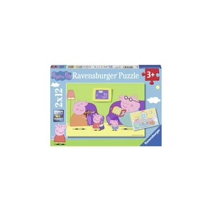 Ravensburger puzzle Prasátko Peppa 2 x 12 dílků