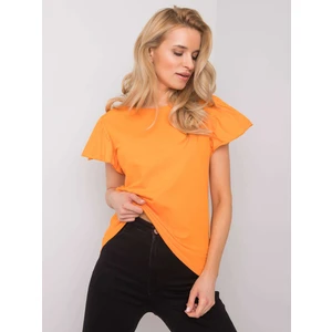 Orange women's cotton t-shirt