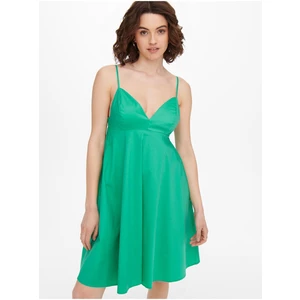 Zelené šaty na ramínka ONLY Mynte - Dámské