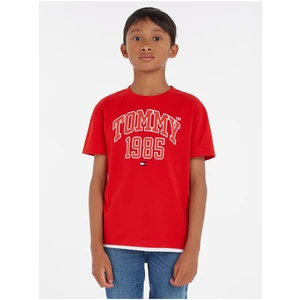 Red boys' T-shirt Tommy Hilfiger - Boys