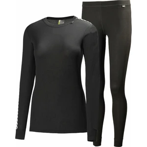 Helly Hansen Women's HH Comfort Lightweight Base Layer Set Black XS Sous-vêtements thermiques