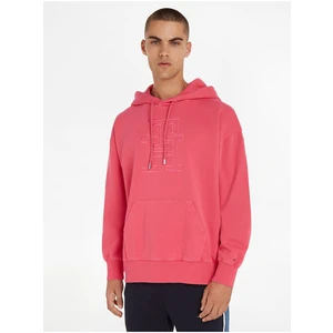 Pink Mens Hoodie Tommy Hilfiger - Men