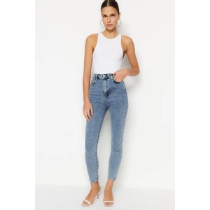 Trendyol Blue High Waist Skinny Jeans