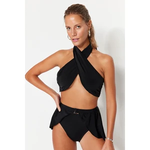 Trendyol Bikini Top - Black - Plain
