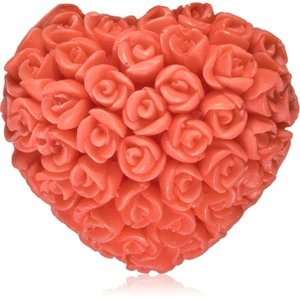 LaQ Happy Soaps Red Heart With Roses tuhé mydlo 40 g