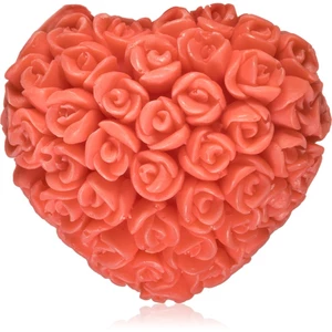LaQ Happy Soaps Red Heart With Roses tuhé mydlo 40 g