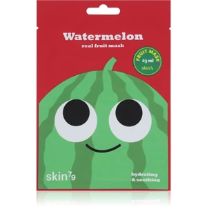 Skin79 Real Fruit Watermelon plátýnková maska se zklidňujícím účinkem 23 ml