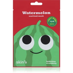 Skin79 Real Fruit Watermelon plátenná maska s upokojujúcim účinkom 23 ml