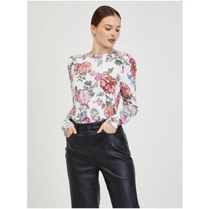 White Women's Flowered T-Shirt ORSAY - Women