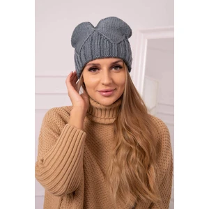 Ladies beanie Liliana K375 dark gray