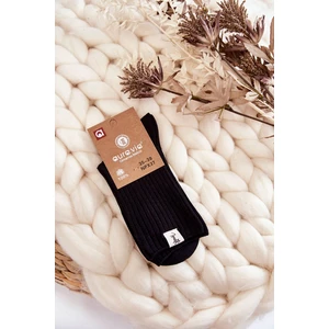 Women's Ribbed Socks without Pressure Black