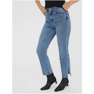 Modré straight fit džíny VERO MODA Ellie - Dámské