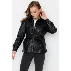 Trendyol Winter Jacket - Black - Biker jackets