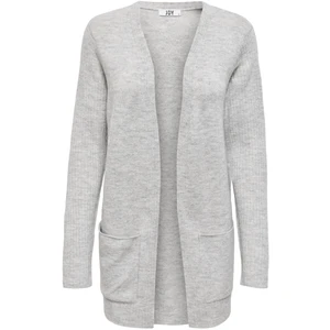 Jacqueline de Yong Dámsky kardigan JDYSUNDAY 15241381 Light Grey Melange S
