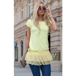 Lemon tunic with tulle