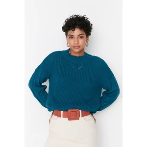 Trendyol Sweater - Green - Regular fit