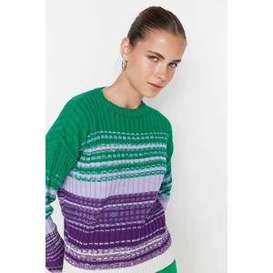 Trendyol Sweater - Green - Regular fit