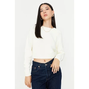 Trendyol Sweater - Ecru - Regular fit