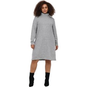 ONLY CARMAKOMA Dámske šaty CARFRILA 15245278 Medium Grey Melange XL/XXL