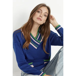 Trendyol Sweater - Navy blue - Regular fit